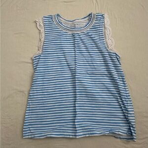 Lilly Pulitzer Blue and White Striped Top